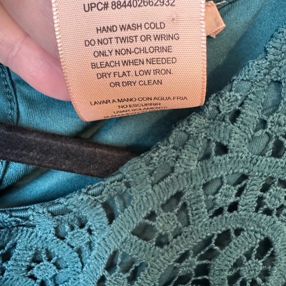 GORGEOUS TEAL LACE FULLY LINED TOP PLUS: 2X #W - Picture 8 of 9